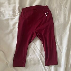 Gymshark Maroon Short Leggings
